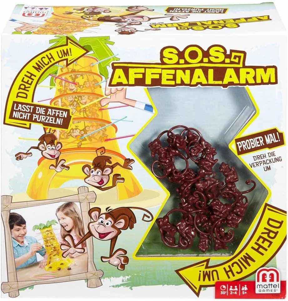 Mattel games Spiel S.O.S Affenalarm Bunt 3D Gesellschaftsspiel - Bild 2