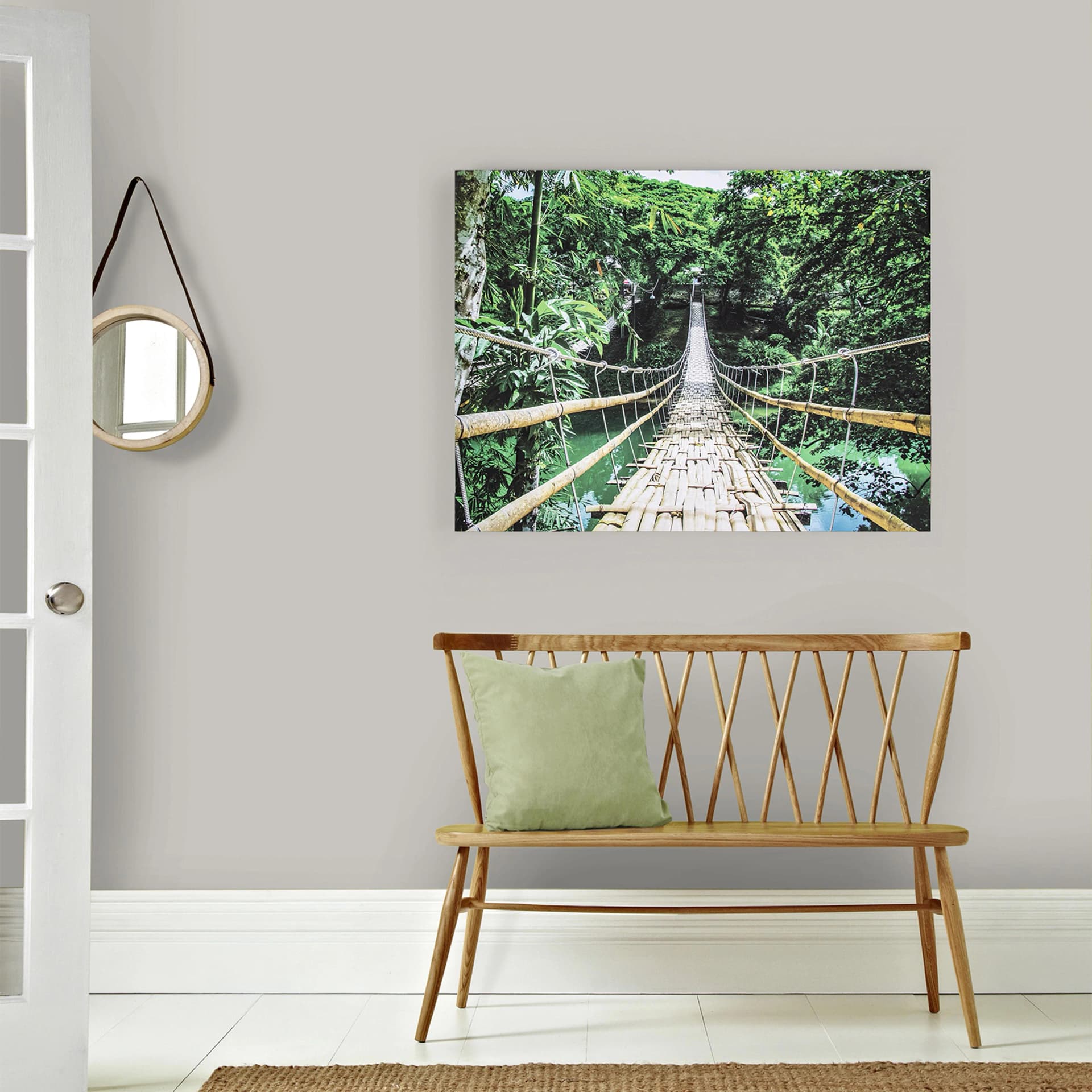 Leinwandbild Art for the Home Classique Jungle Pflanzen Grün