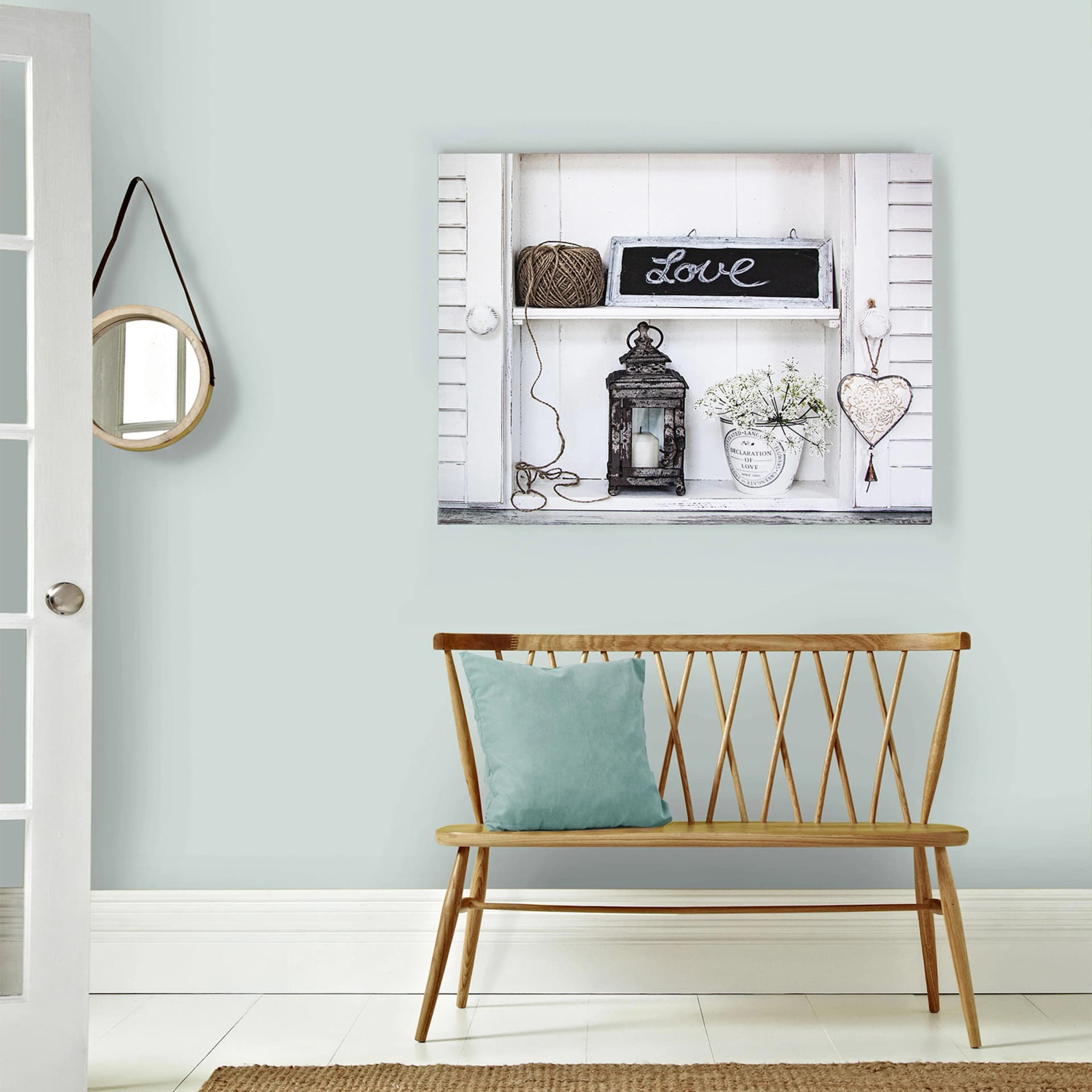 Leinwandbild ART FOR THE HOME Stillleben Love Gold