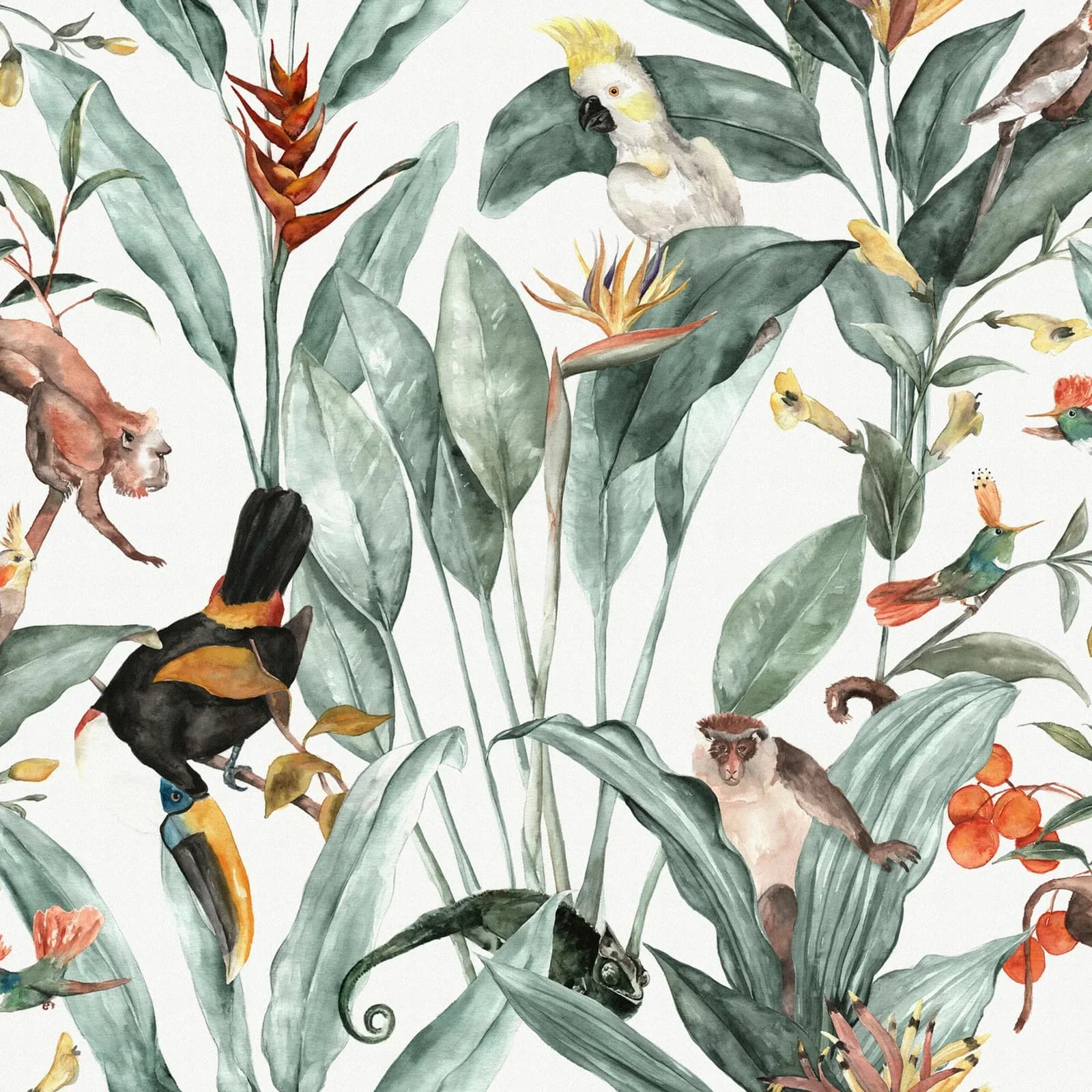 Superfresco Easy Vliestapete Amazonia Island Bunt Tropisch