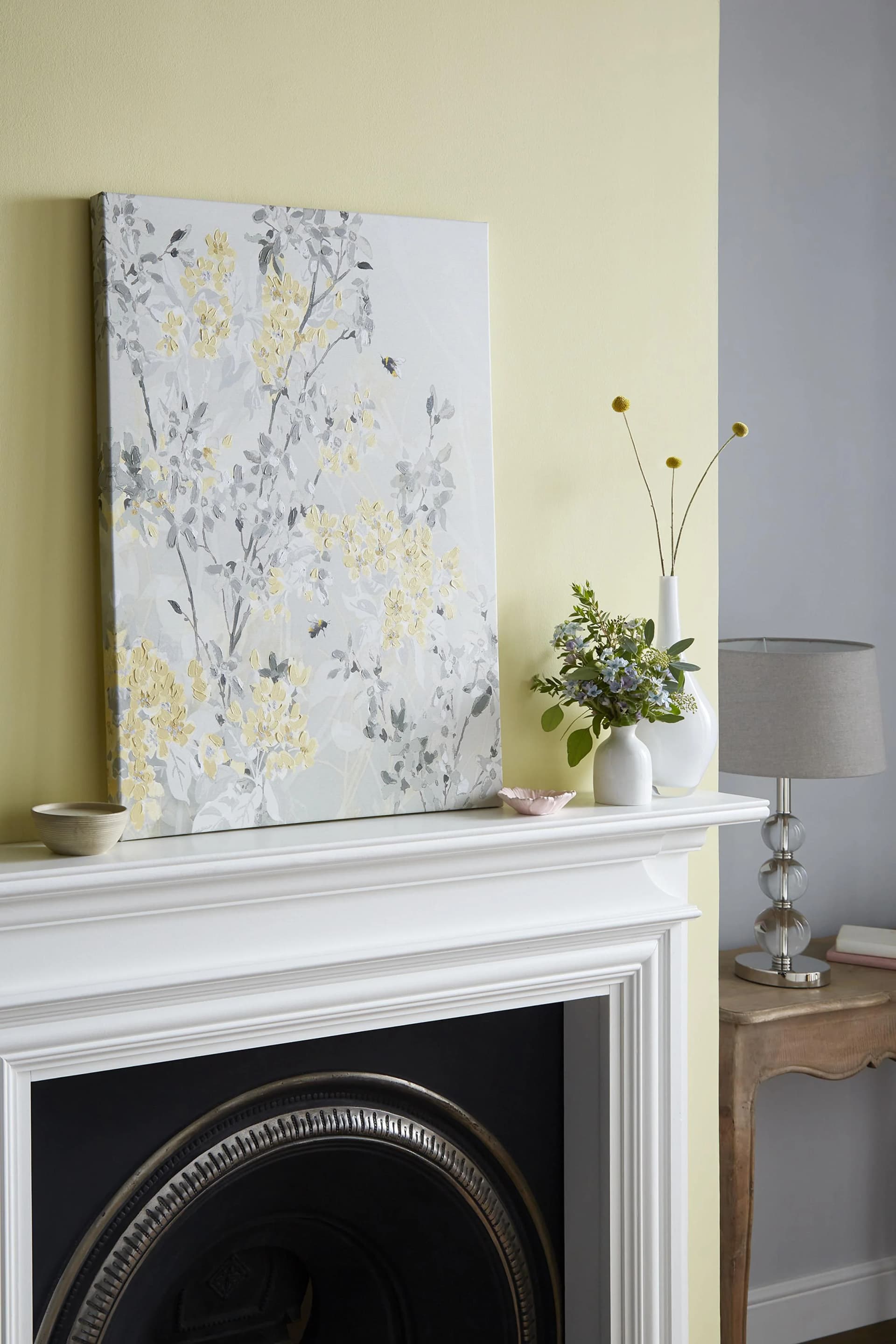 Laura Ashley Leinwandbild Spring Blossom Grau 80x60cm