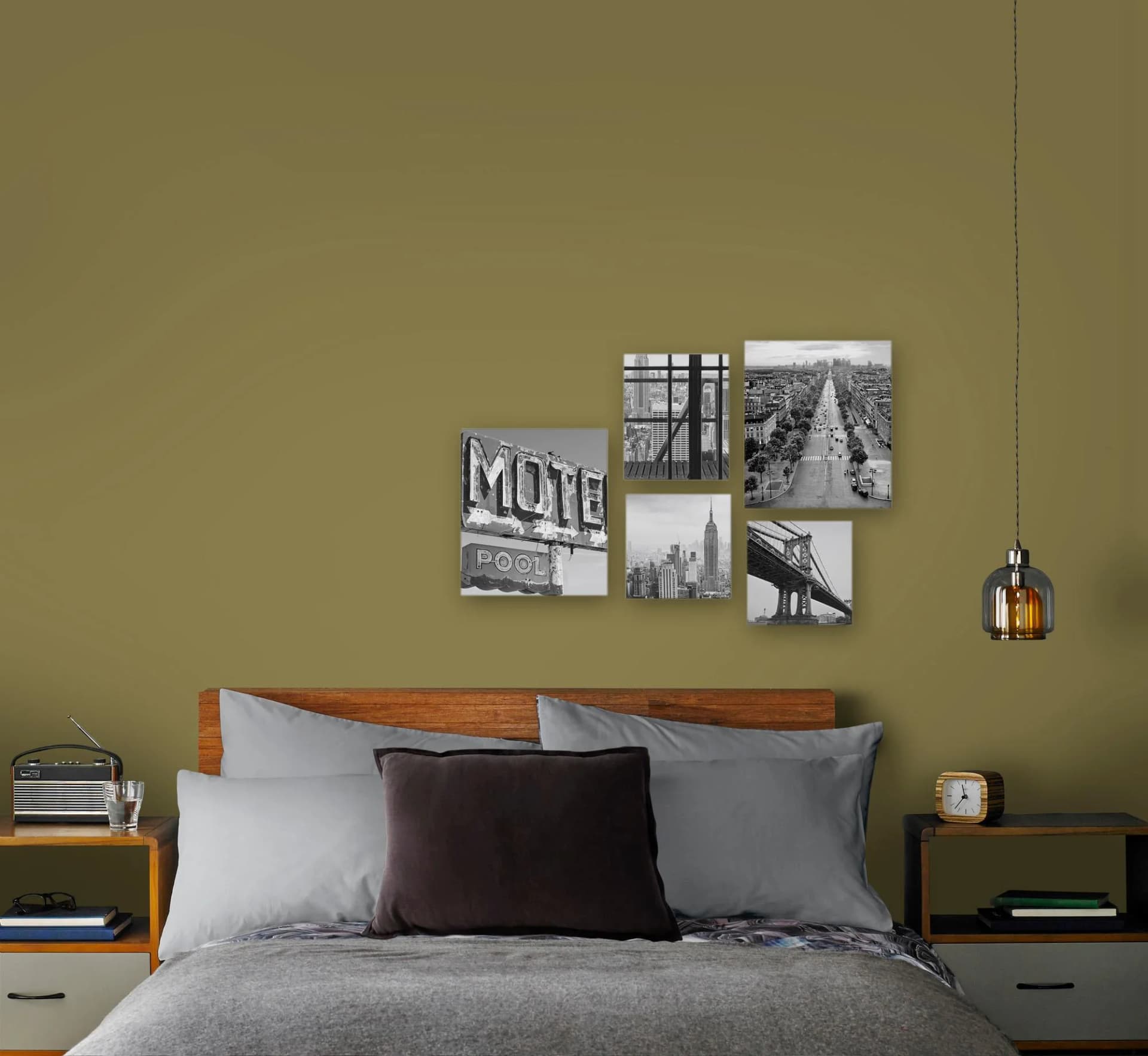 ART FOR THE HOME Leinwandbild Set City 5-teilig