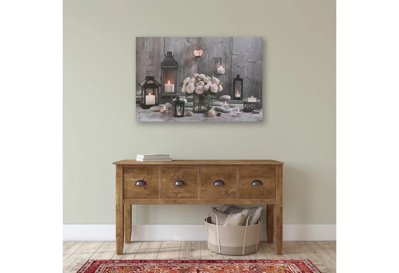 Art for the Home LED-Bild Cosy Kerzen Braun Modern - Bild 2