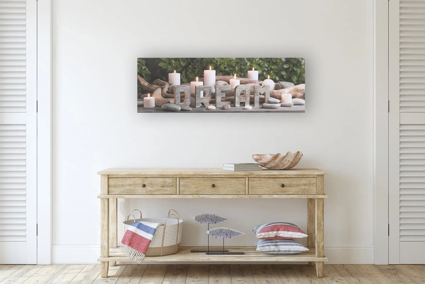 Art for the home LED-Bild Dream Kerzen LED 30x90cm, Zen - Bild 2