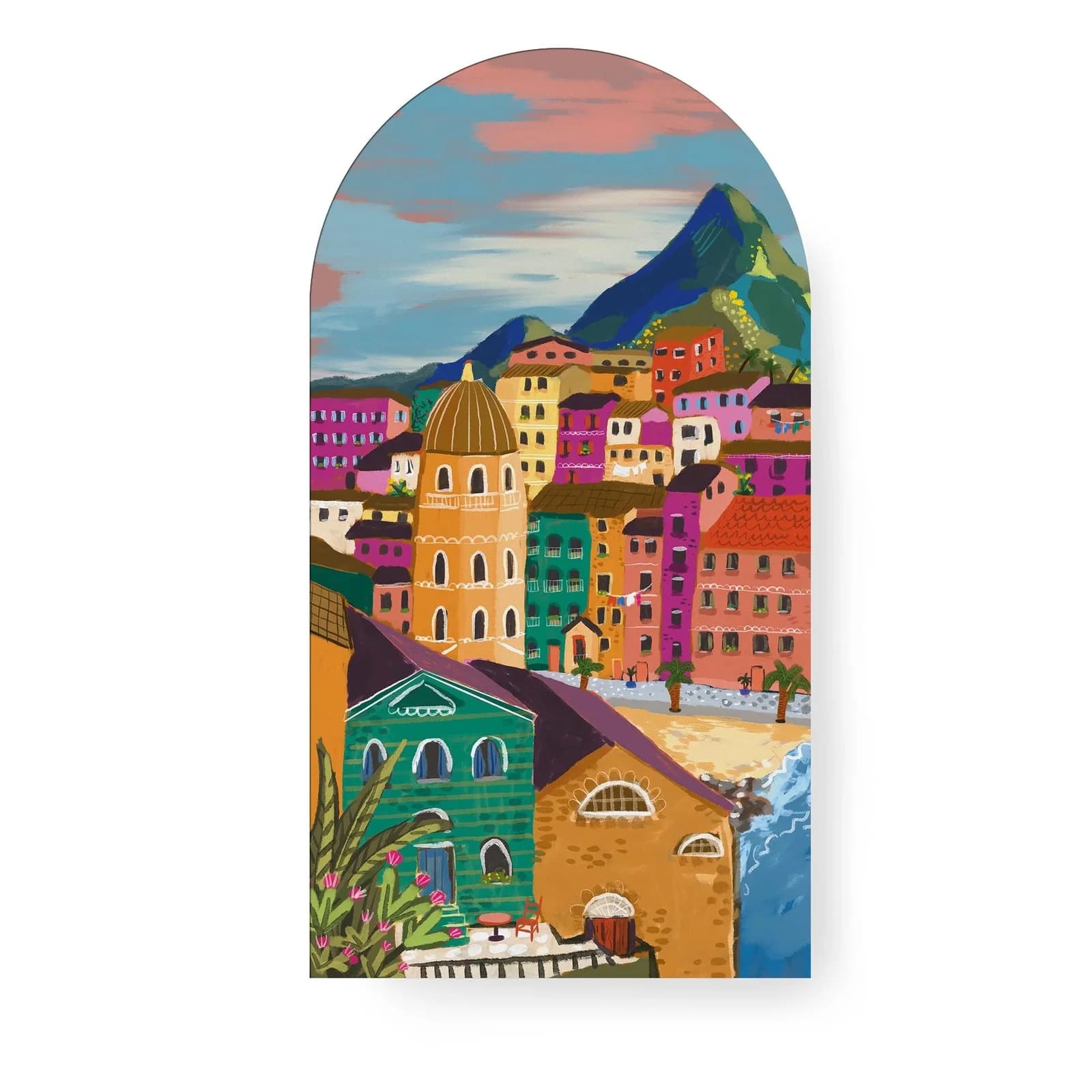 Leinwandbild ART FOR THE HOME "Alle Farben" Mehrfarbig Landschaft