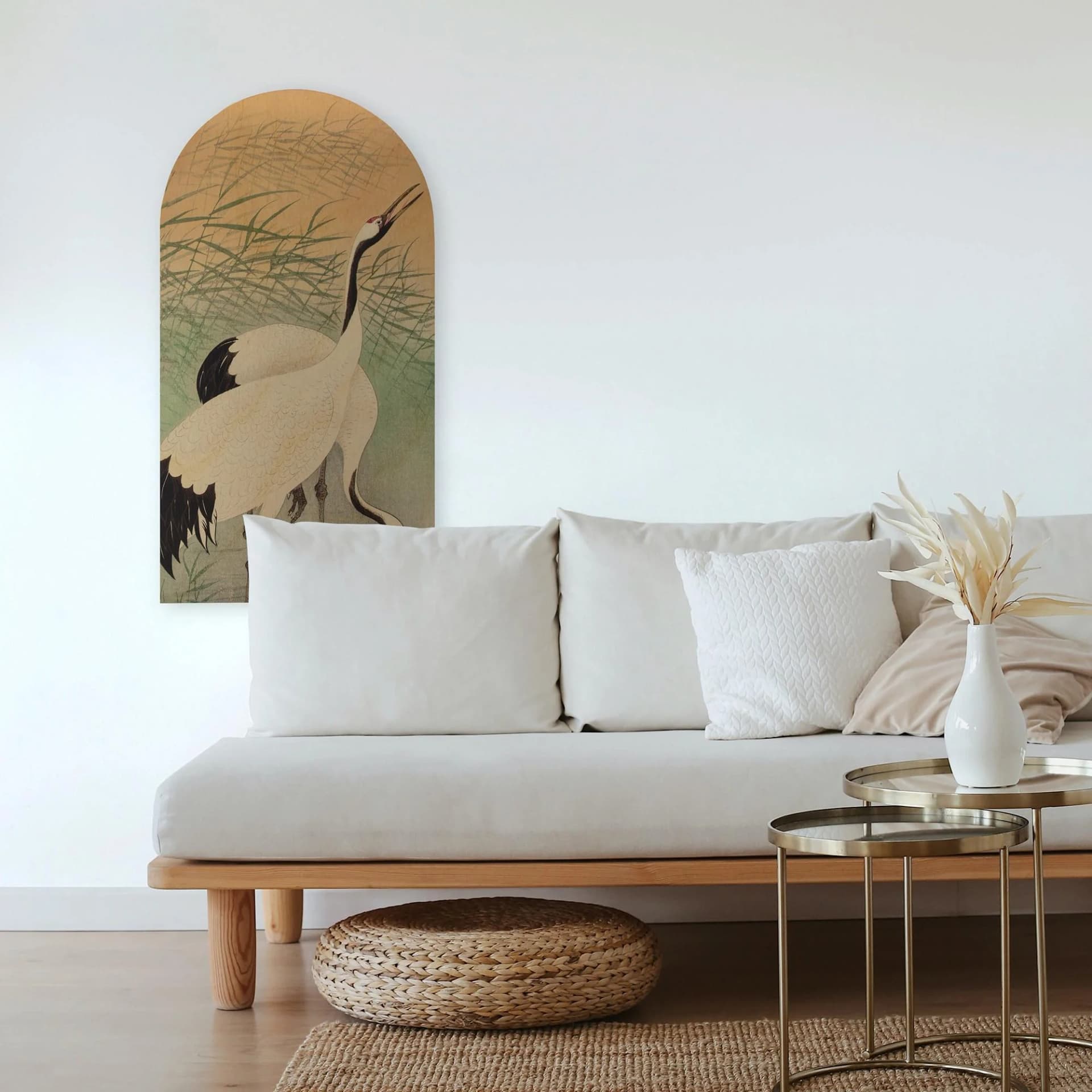 Leinwandbild ART FOR THE HOME "Kranich" Mehrfarbig