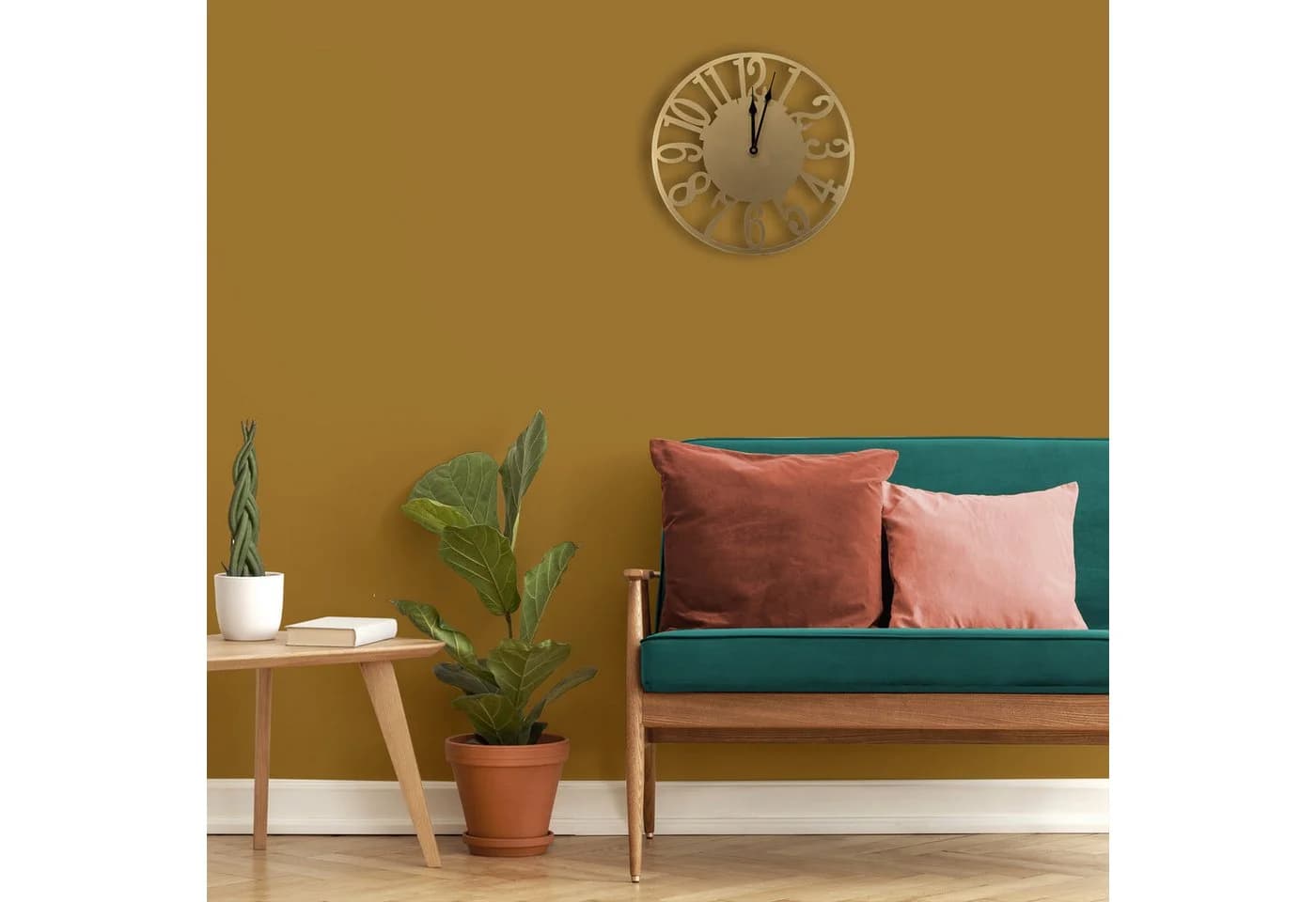 Wanduhr ART FOR THE HOME "Zahlen" Gold Modern - Bild 5