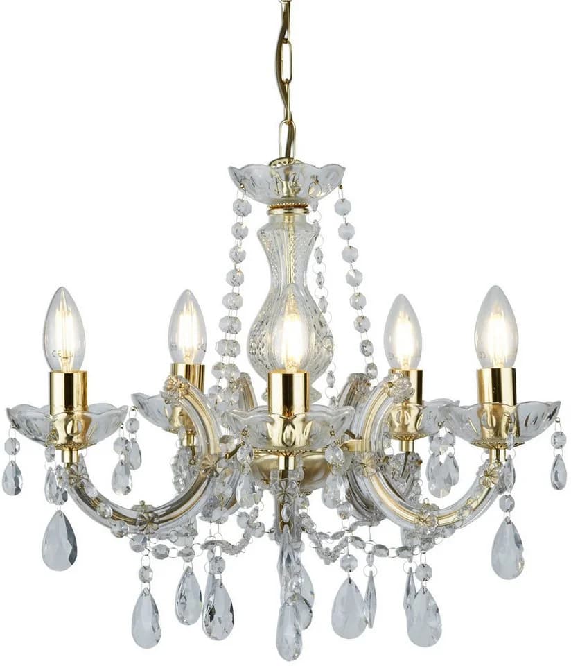 Eleganter Kristall-Kronleuchter in Glitzernd-Luxuriöser Optik - Bild 2