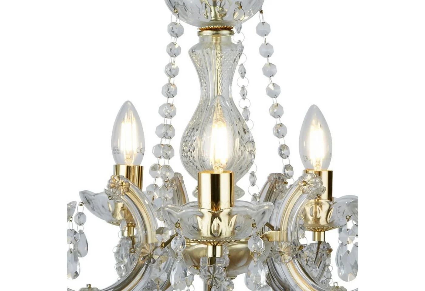 Eleganter Kristall-Kronleuchter in Glitzernd-Luxuriöser Optik - Bild 4