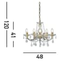 Eleganter Kristall-Kronleuchter in Glitzernd-Luxuriöser Optik Bild 5