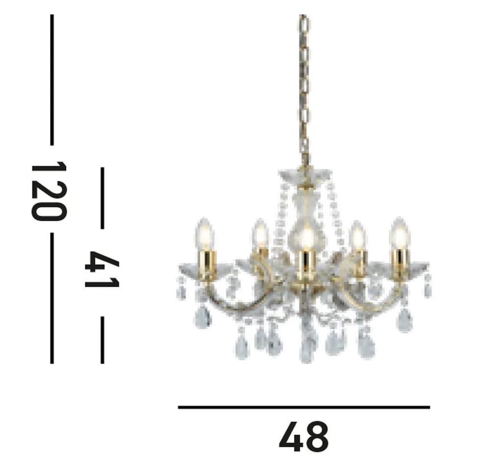 Eleganter Kristall-Kronleuchter in Glitzernd-Luxuriöser Optik - Bild 5