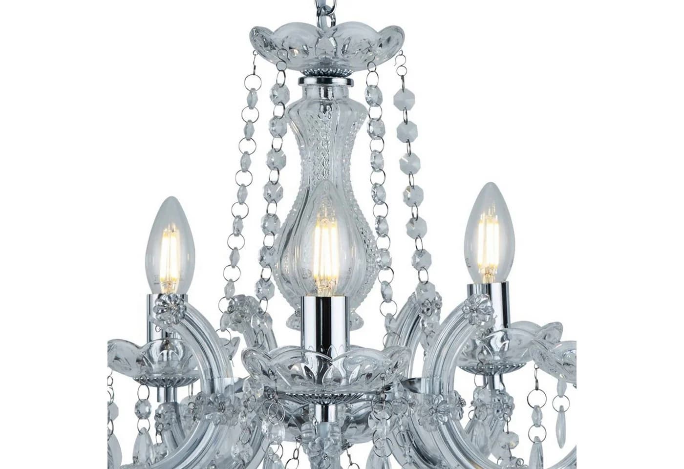 Kronleuchter Marie Therese 5-flammig Chrom - Bild 4