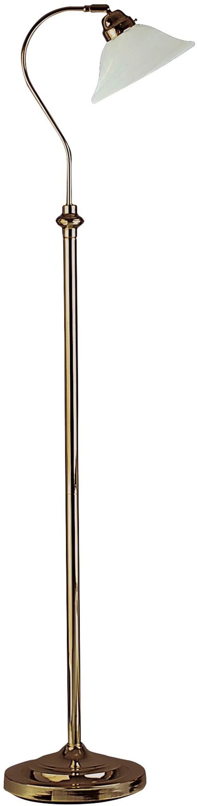 Stehleuchte Bjane Altmessing Marmoriertes Glas