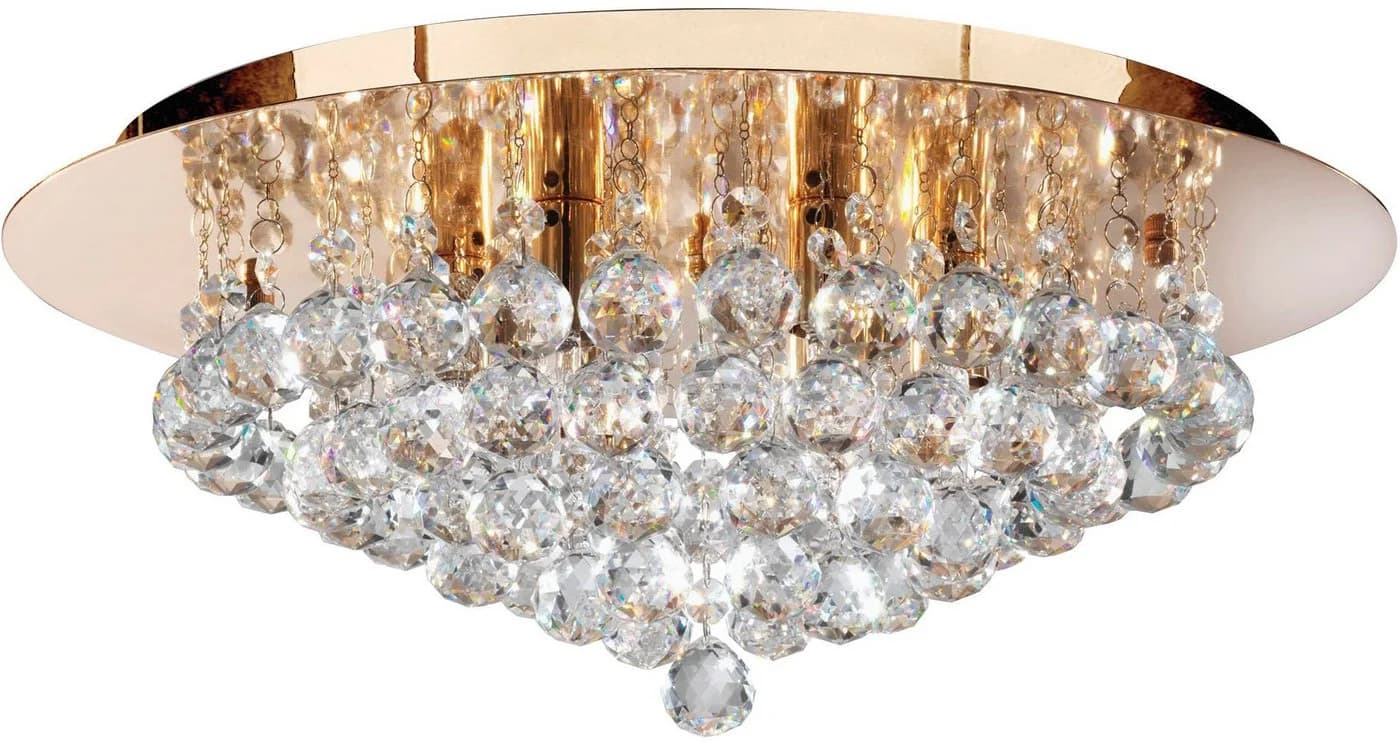 Searchlight Deckenleuchte Kristall-Leuchte Hanna 6-flammig Gold - Bild 2