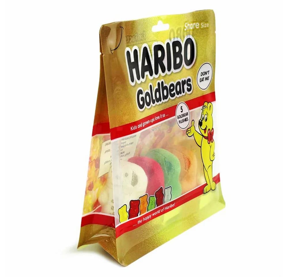HARIBO Plüsch Goldbären Set 5-tlg. in Kunststoff-Beutel Bunt - Bild 3