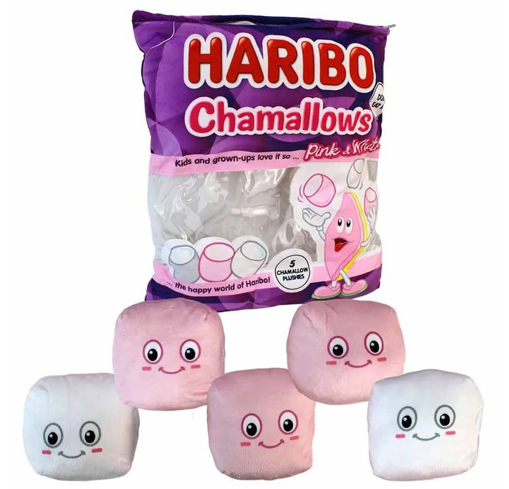 BEMIRO Haribo Chamallows XXL Plüschset mit 5 Tieren