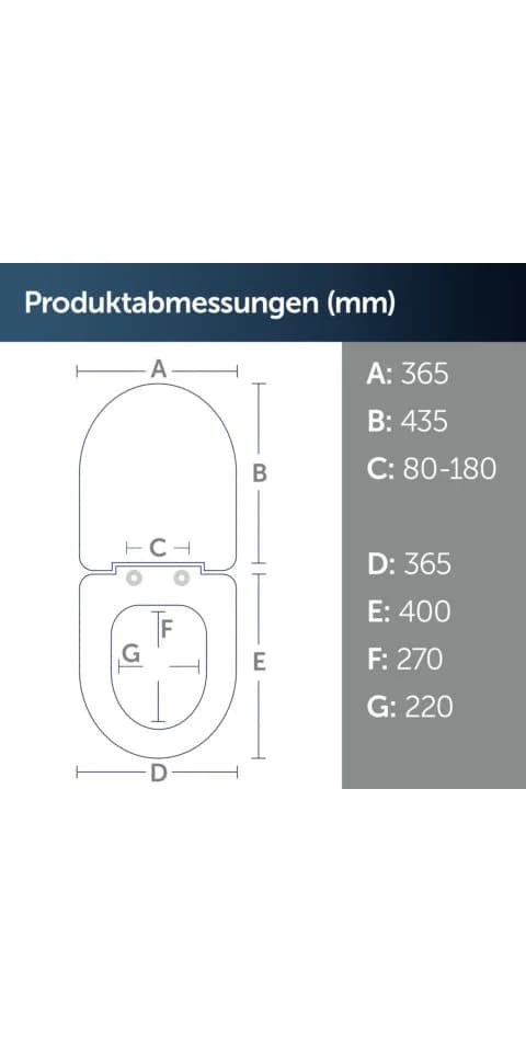 Ideal Standard WC-Sitz Connect Weiß Duroplast Abnehmbar - Bild 3