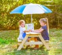 TP Toys Campingtisch Matschtisch Tiger mit Sonnenschirm Bild 1