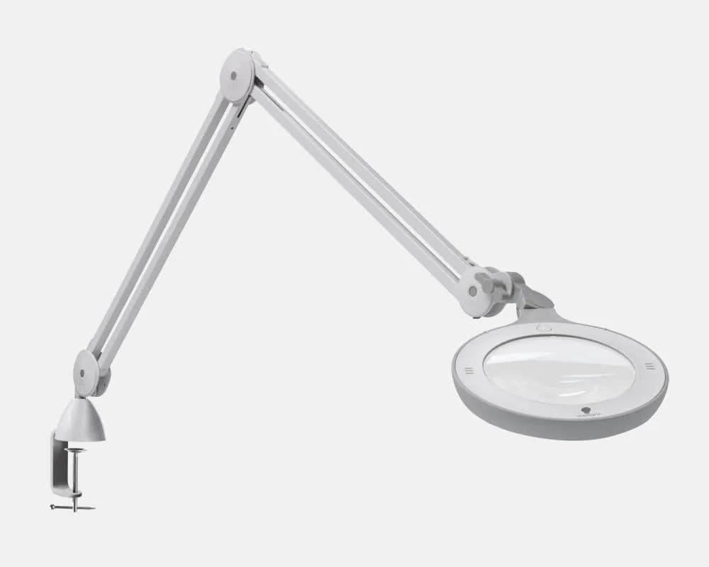 Daylight LED Arbeitsleuchte Omega 5 Lupenleuchte mit 2 Glaslinsen 3D + 5D