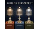 ibettertec LED Nachttischlampe mit Glasschirm & USB-C Bild 1