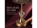ibettertec LED Nachttischlampe mit Glasschirm & USB-C Bild 3