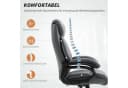 ibettertec Chefsessel Schwarz PU-Leder Ergonomisch Bild 1