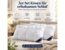 Fyrove Kopfkissen 2er-Set Baumwolle Weiß Ergonomisch Bild 2