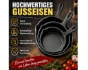 Fyrove Gusseisen Pfannen-Set 3-teilig mit Ausguss Bild 2