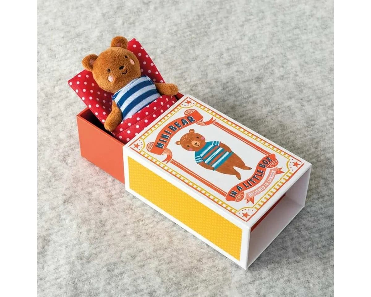 Rex London Kuscheltier Plüschfigur Mini-Bär in Geschenkbox