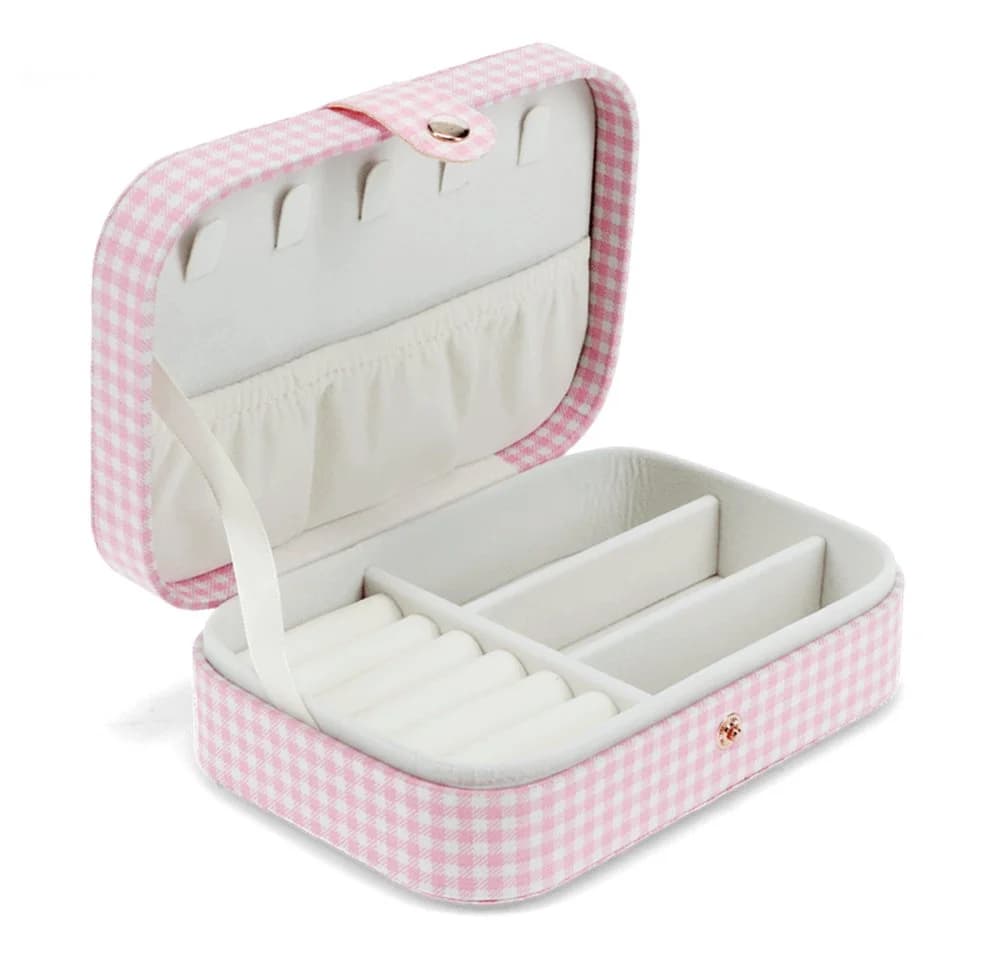Rex London Schmuckkasten Rosa Gingham-Kirsche