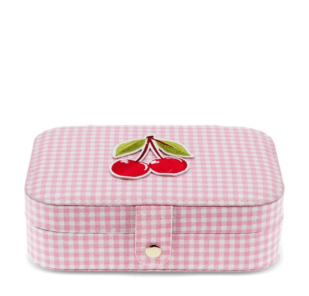 Rex London Schmuckkasten Rosa Gingham-Kirsche - Bild 3