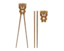 Rex London Trainingsstäbchen-Set aus Holz mit Silikon-Verbindung für Kinder Bild 1
