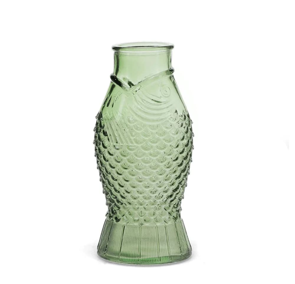 Rex London Wasserkrug Grüner Fisch Glas - Bild 2