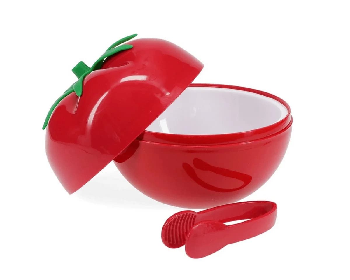 Rex London Eiswürfelbehälter Tomate Rot mit Deckel und Zange