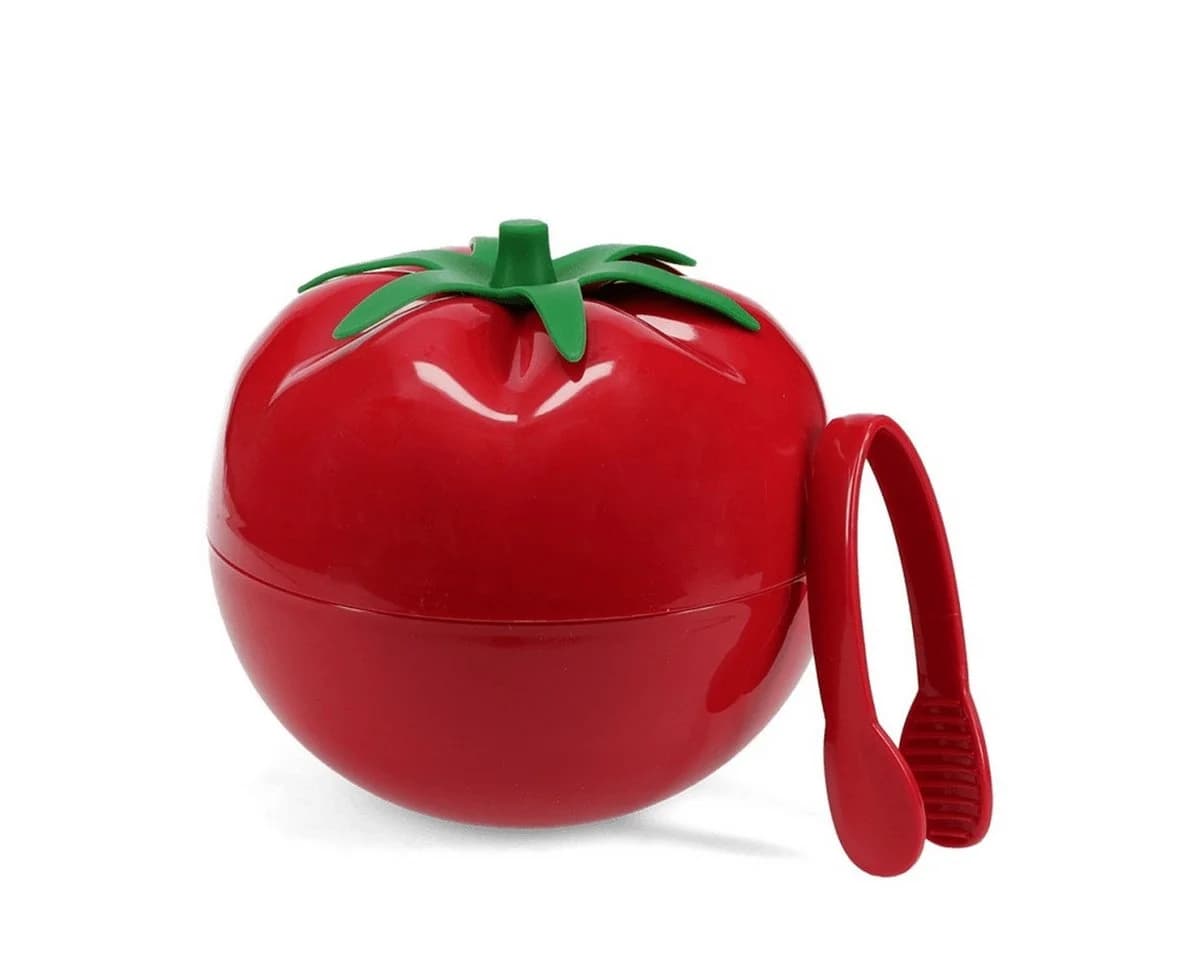 Rex London Eiswürfelbehälter Tomate Rot mit Deckel und Zange - Bild 2