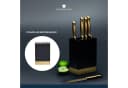 MasterClass Messerblock 6-tlg. Schwarz mit Edelstahlmesserset Bild 3