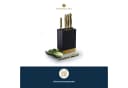 MasterClass Messerblock 6-tlg. Schwarz mit Edelstahlmesserset Bild 5