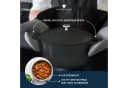 MasterClass Kasserolle 5L Aluminiumguss Schwarz Antihaft Bild 3