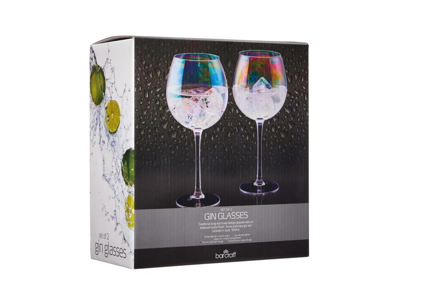 Creative Tops Weinglas Barcraft Irisierend Glas auf Fuß