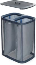 Joseph Joseph Wäschekorb Tota 60L Schwarz 2 Fächer Tragetaschen Bild 1