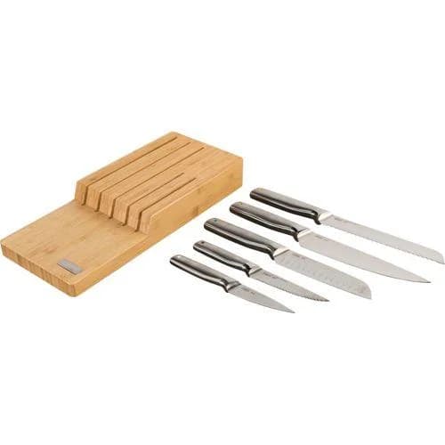 Joseph Joseph Elevate Stahlmesser mit Bambusblock