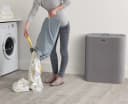 Joseph Joseph Wäschekorb Tota Trio 90L Grau 3x30L Tragetaschen Bild 5