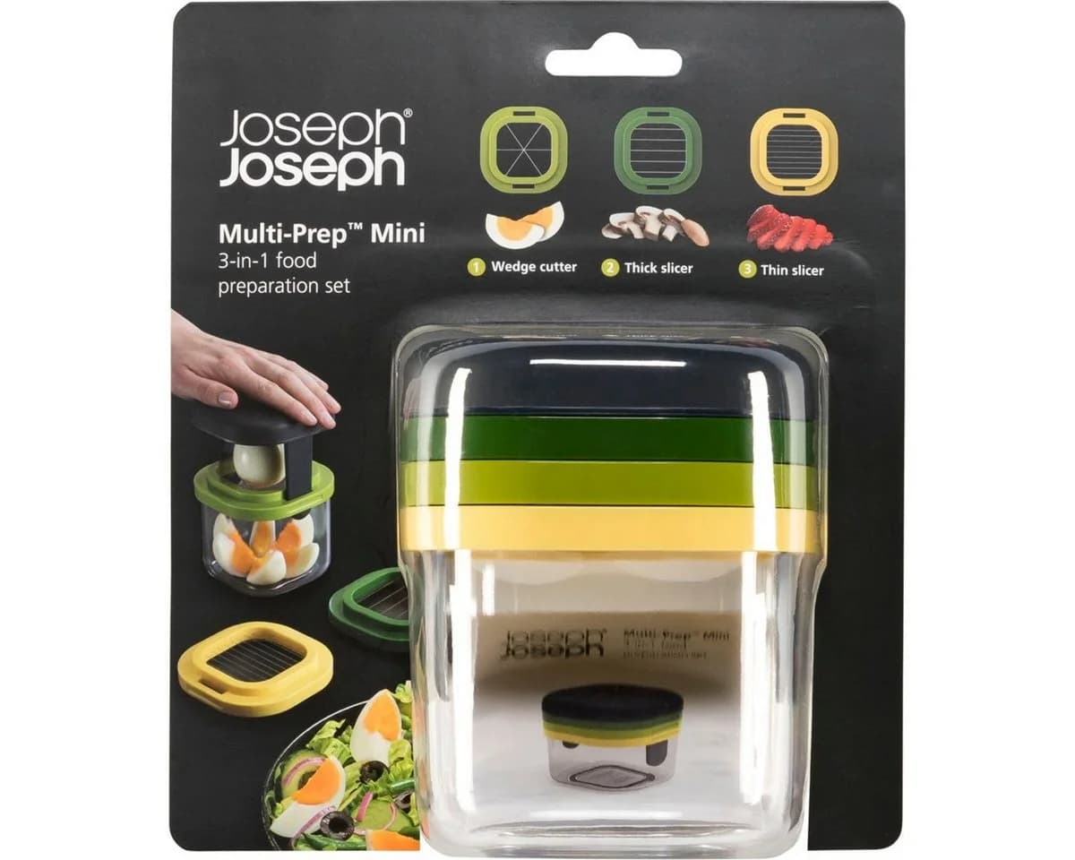 Joseph Joseph Küchenorganizer-Set Multi-Prep Mini mit 3 Edelstahl-Klingen