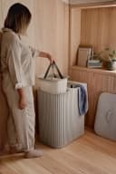 Joseph Joseph Wäschesortierer Tota Twin Luxe 90L Bambus Beige Bild 3