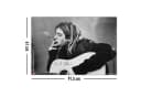 Close Up Poster Nirvana Kurt Cobain Rauchend Gitarre Retro Bild 4