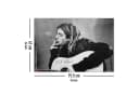 Close Up Poster Nirvana Kurt Cobain Rauchend Gitarre Retro Bild 5