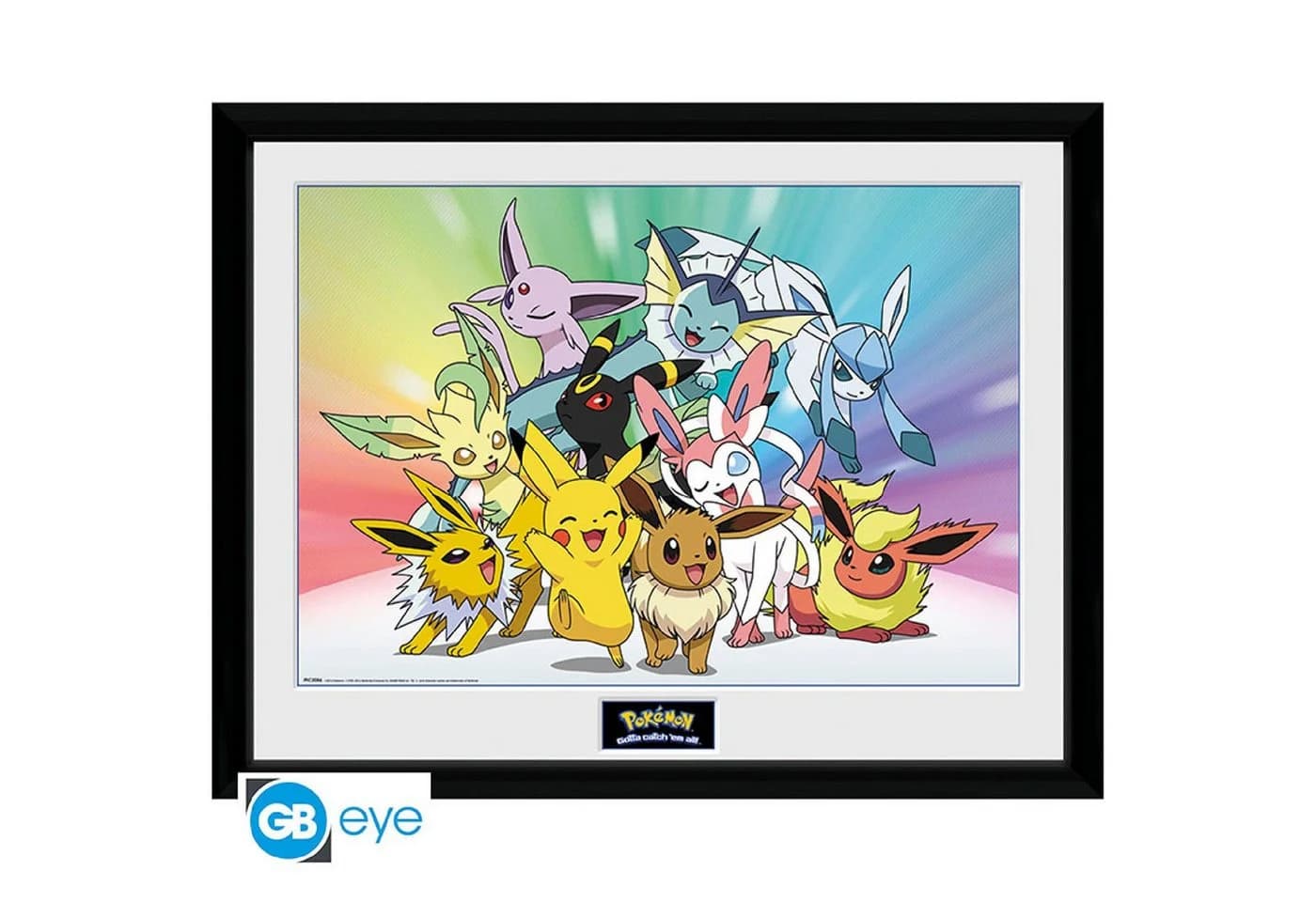 ABYstyle Eevee Framed Print Poster Pokémon Wandbild