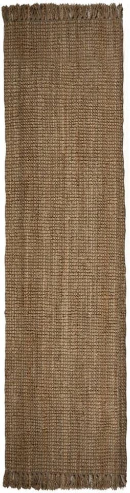 FLAIR RUGS Jute Boucle Läufer Beige Natur Mit Fransen - Bild 2