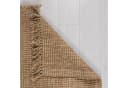FLAIR RUGS Jute Boucle Läufer Beige Natur Mit Fransen Bild 4
