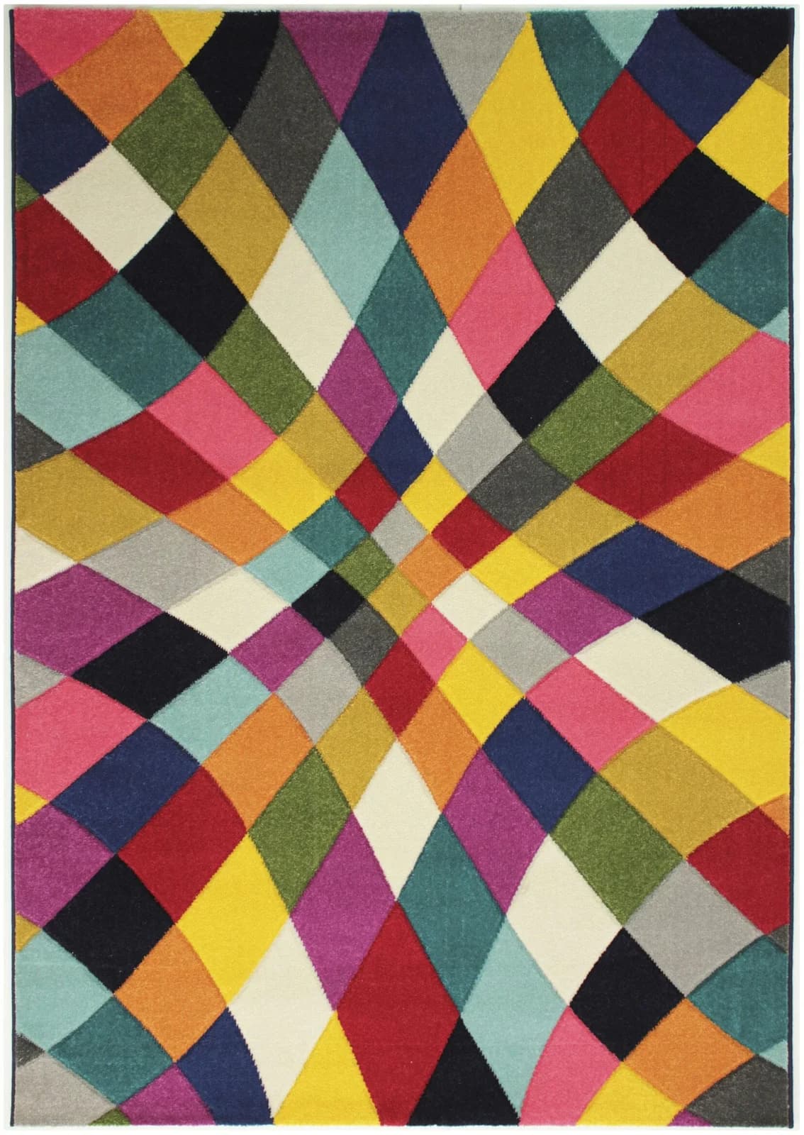 FLAIR RUGS Teppich Rhumba Bunt Geometrisches Rautenmuster